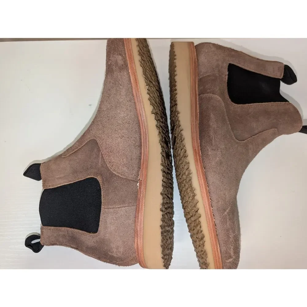 Huckberry Rhodes Men's Size 12 Suede Work Wedge Chelsea Boots (0935)